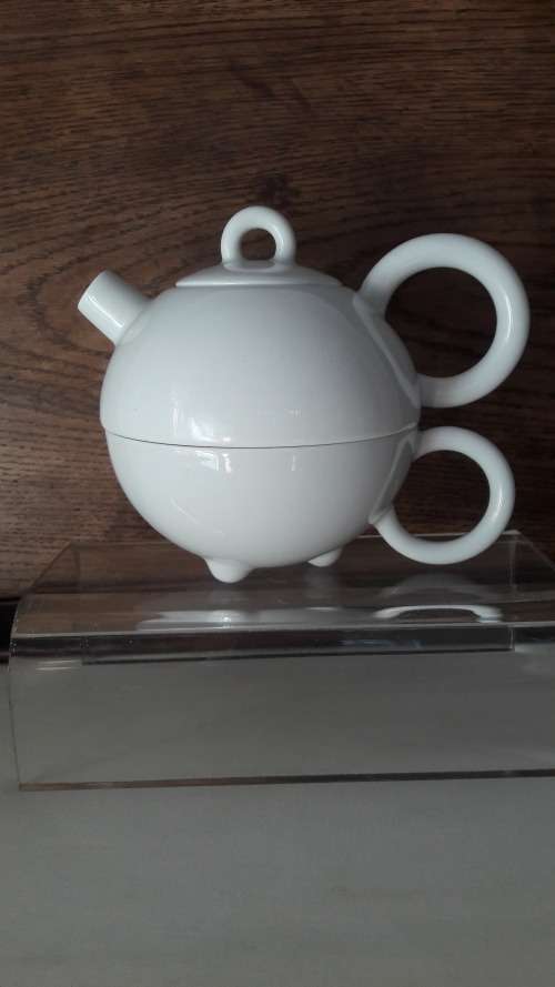 Collectible  Midcentury Arzberg Germany  small teapot with integrated large cup