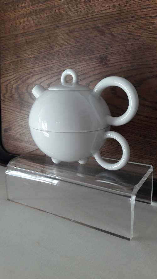 Collectible  Midcentury Arzberg Germany  small teapot with integrated large cup