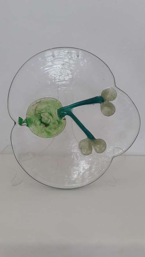 Rare Scandinavian Finnish wall platter by Oiva Toikka for Nuutajarvi circa 1970's signed