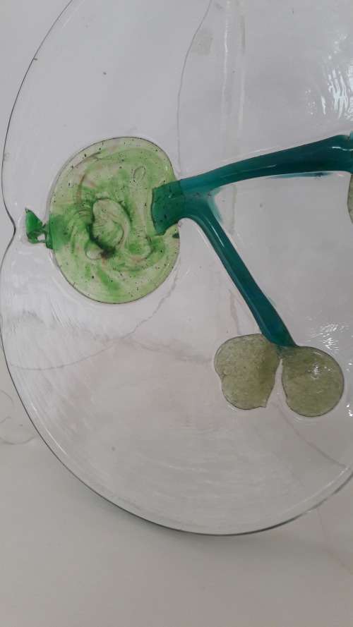 Rare Scandinavian Finnish wall platter by Oiva Toikka for Nuutajarvi circa 1970's signed