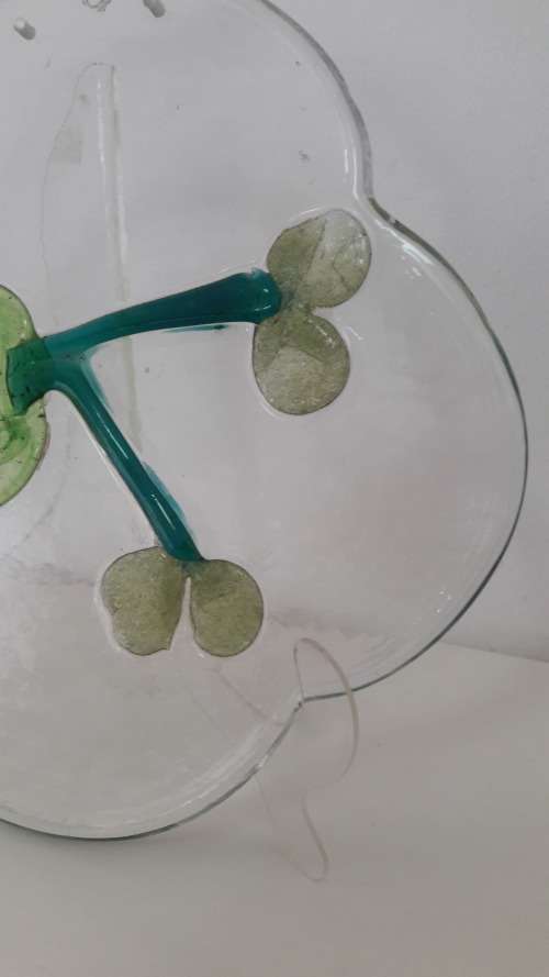 Rare Scandinavian Finnish wall platter by Oiva Toikka for Nuutajarvi circa 1970's signed