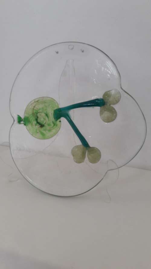 Rare Scandinavian Finnish wall platter by Oiva Toikka for Nuutajarvi circa 1970's signed