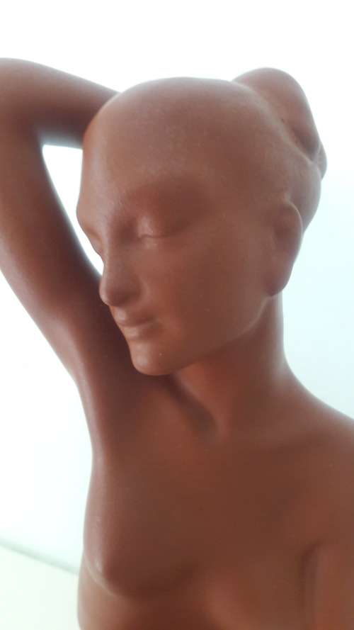 Large Austrian ceramic female nude Gmundner Keramik circa 1940`s/50`s 32cm high