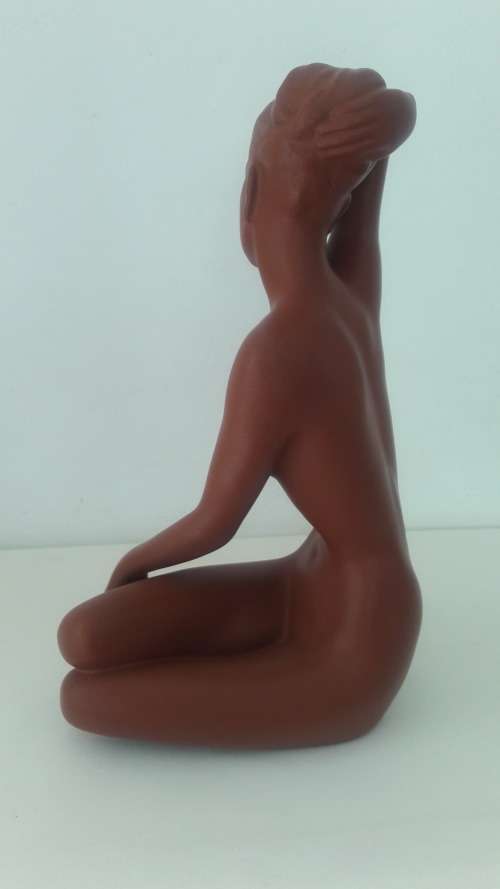 Large Austrian ceramic female nude Gmundner Keramik circa 1940`s/50`s 32cm high