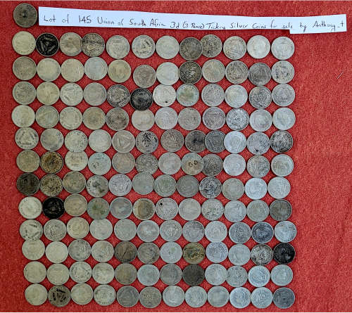 Lot of 145x Silver 3d Tickey Coins @No Reserve!! Starting @ Spot!