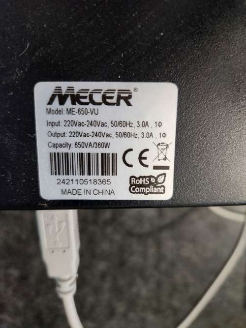 Mecer 650VA (360w) Off-Line Ups