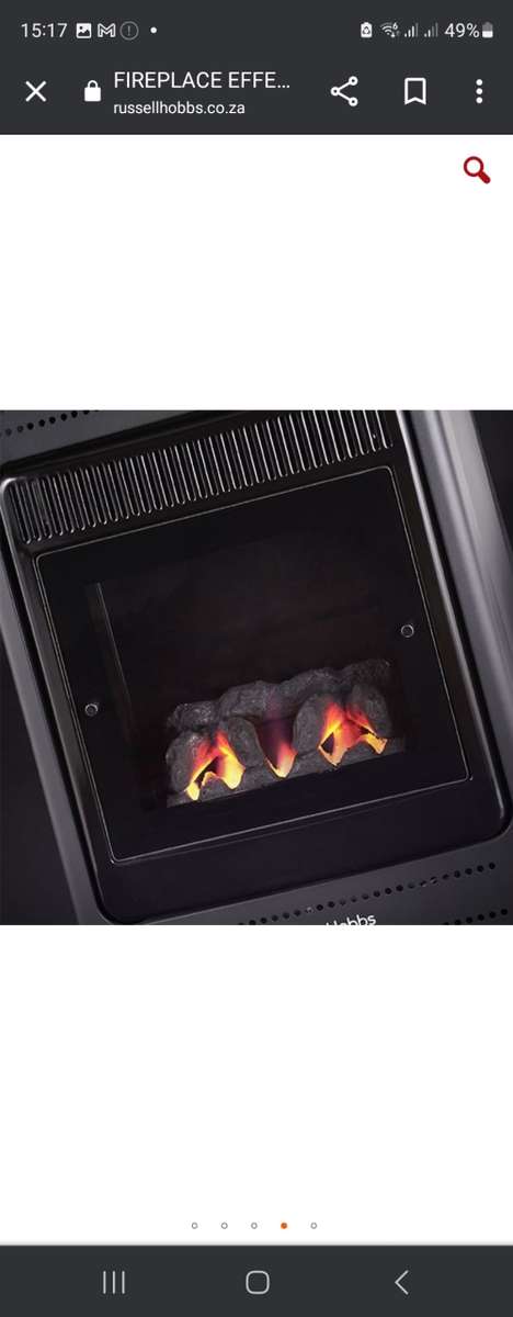 RUSSELL HOBBS FIREPLACE EFFECT GAS HEATER