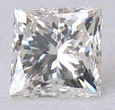 0.58 ct Princess Cut Loose Diamond F SI1 - CERTIFIED - 100% NATURAL