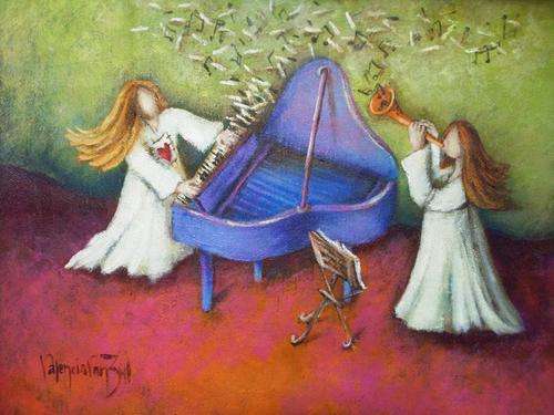 VALENCIA VAN ZYL - Having fun - 33 cm x 26 cm - Canvas