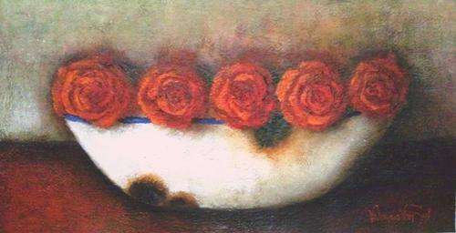 Valencia van Zyl - Original Painting - Acrylic on good quality canvas (not streched) - 51cm x 27cm