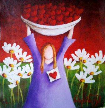 VALENCIA VAN ZYL - Acrylic on very good quality canvas (33cm x 36cm)