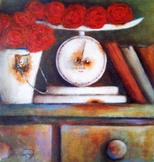 VALENCIA VAN ZYL - Acrylic on very good quality canvas (34cm x 36cm)