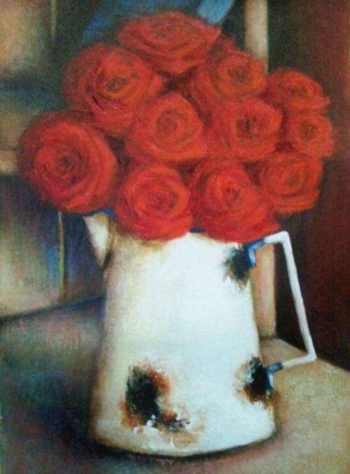 VALENCIA VAN ZYL - Acrylic on very good quality canvas (29cm x 50cm)