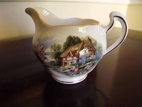 ROYAL VALE - RIDGEWAY POTTERIES -'COTTAGE GARDEN' TEA SET MILK JUG- PATTERN NO:  7382- VERY PRETTY