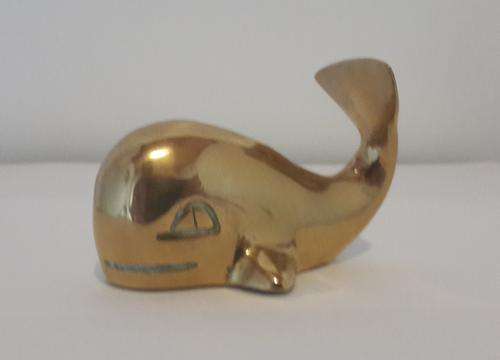 Beautiful Brass Whale