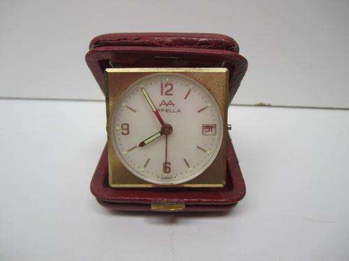 Spectacular Swiss Made Vintage APPELLA Travel Alarm Clock!