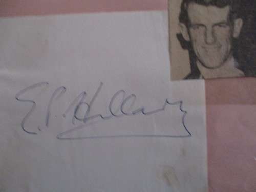 Genuine item signed in ink by 1950s hero