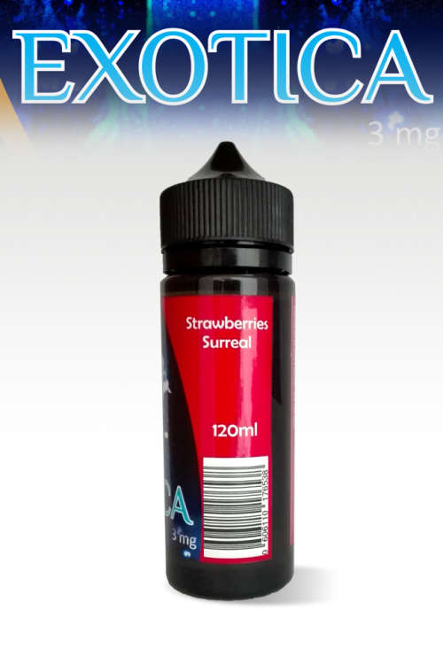 Exotica Strawberries Surreal 120ml (0mg/3mg)