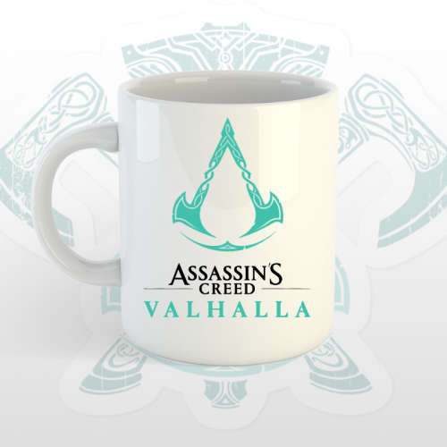 Assassin`s Creed Valhalla Mug with Male character.