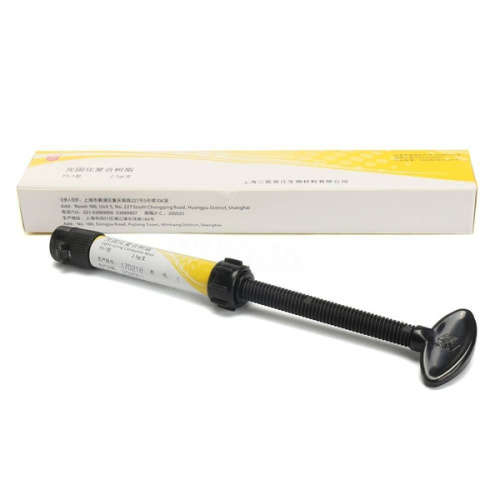 Dental Light-Cure Composite Micro Hybrid Restorative Resin Material Syringe