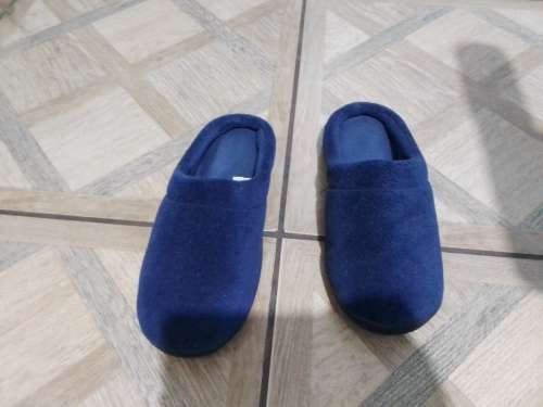 GENUINE REMEDY HEALTH GEL SLIPPERS SIZE LARGE DARK BLUE