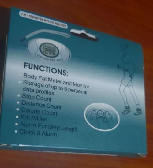 PEDOMETER AND FAT ANALYZER
