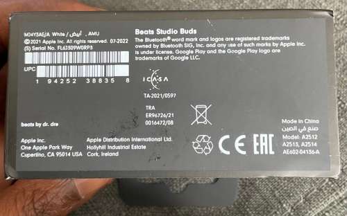 Beats Studio Buds (White) MJ4X3AE/A