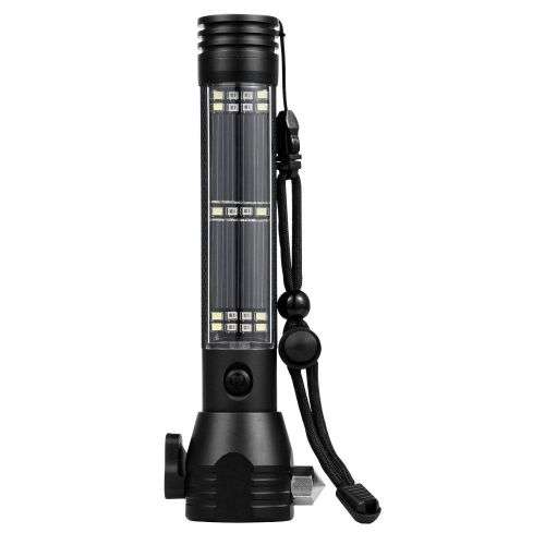 Solar powered Tactical Flashlight