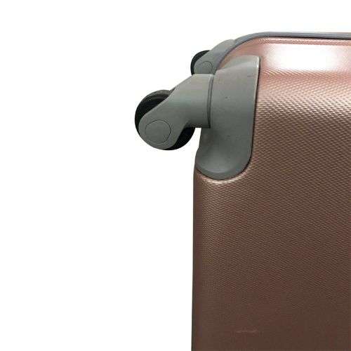 3 Piece Lightweight Luggage Set - Rose Gold