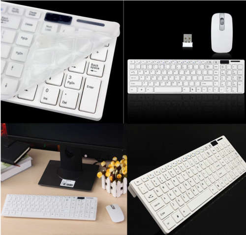 2.4GHz Ultra-Thin Fashion Wireless Keyboard and Mouse Combo