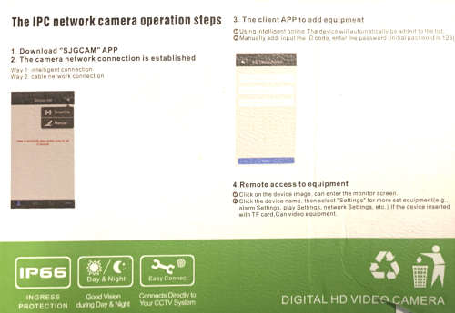 OUTDOOR WIFI IP CAMERA