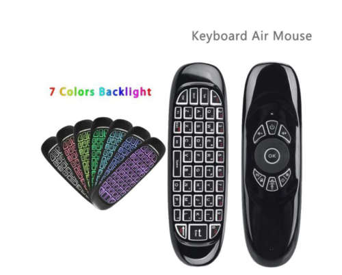 Air Mouse With Mini Wireless Keyboard and 7 Colours Backlit RGB