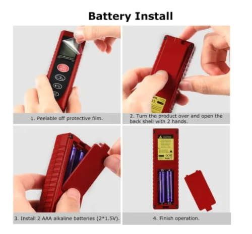 80m Laser Distance Meter With LCD Display Screen
