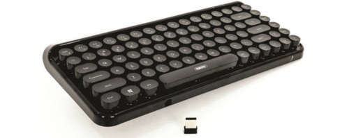 Remax K101 Retro Typewriter Wireless Keyboard For Laptop ,TV-Box- Red or Black