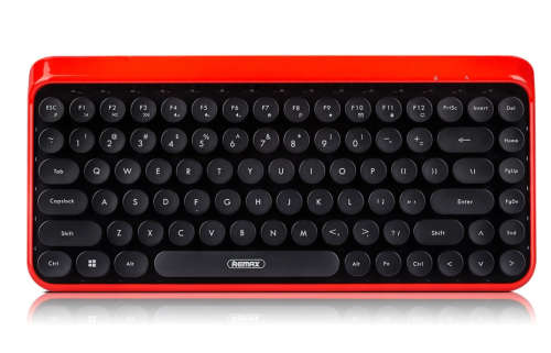Remax K101 Retro Typewriter Wireless Keyboard For Laptop ,TV-Box- Red or Black