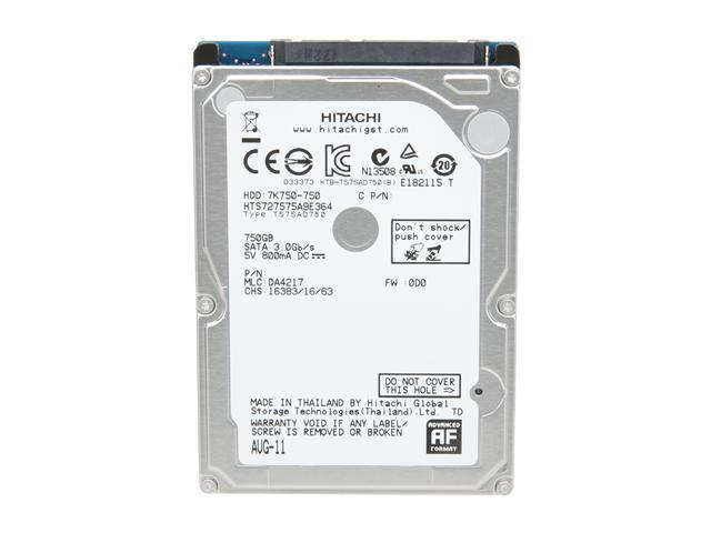 Hitachi 2.5` 750GB Internal HDD