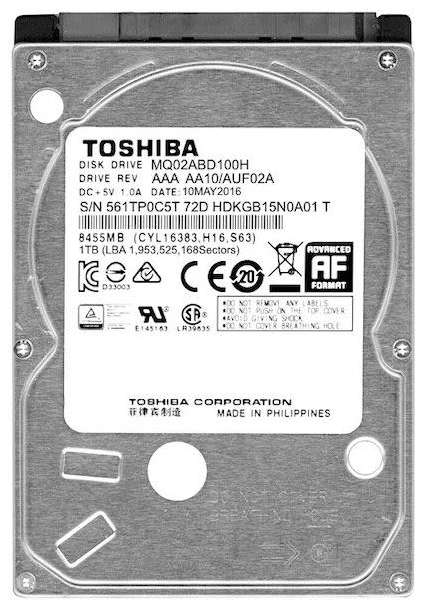 1TB Toshiba 2.5` Solid State Hybrid Drive (SSHD)