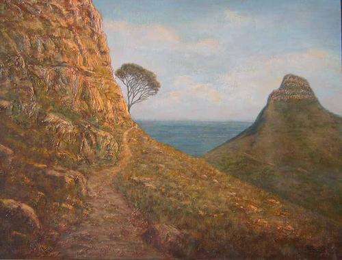 To the Edge, Acrylic on canvas board, 457 x 609mm