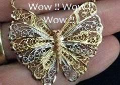 9 CT GOLD BUTTERFLY NECKLACE
