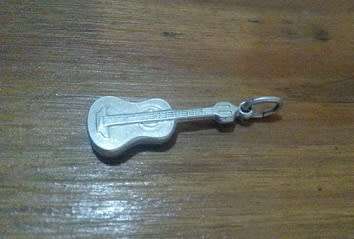 guitar charm sterling silver 925 charm