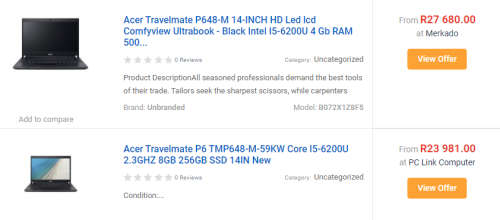 ***AS BRAND NEW***WHAT A BEAUTY!***ACER TRAVELMATE ULTRABOOK P648*i5-6200U*6TH GEN i5*4GB DDR4*500GB