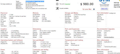 ***THE ULTIMATE i7!***MID 2015 RETINA*MACBOOK PRO i7-4770HQ*16GB*256GB SSD*R45K RETAIL
