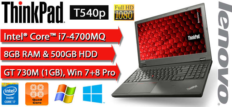 *Graphic Design/Engineering*LENOVO THINKPAD T540P*QUAD CORE i7*8GB*FHD*NVIDIA*1000GB HDD*
