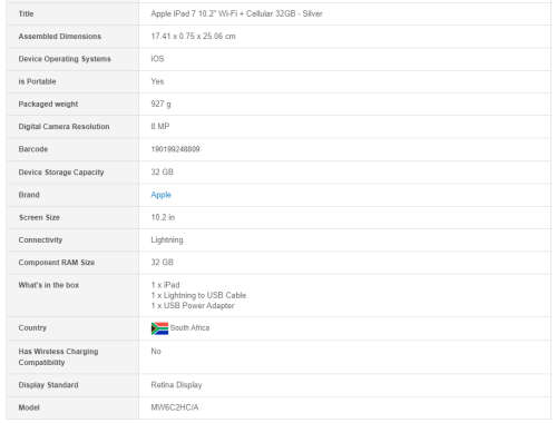 *Brand New*APPLE IPAD 7TH GENERATION*WIFI&CELLULAR*10.2"RETINA*SUPPORTS APPLE KEYBOARD&PENCIL*