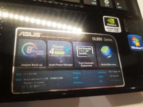RARE FIND*ASUS GAMING UL80V*ULV-8U7300*4GB DDR3*320GB HDD*NVIDIA GEFORCE 210*INSTANT BOOT*