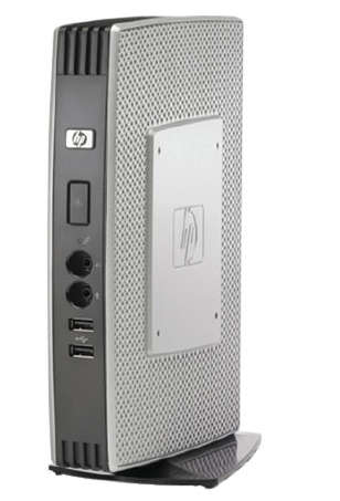 5 x HP TINY SMALL FORM FACTOR DESKTOP'S*HP T5740E THIN CLIENT*INTEL ATOM N280*2GB DDR3*4GB FLASH*