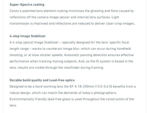 R10K RETAIL*MINT CONDITION*CANON EF-S 18-200MM*1:3.5-5.6 IS*STABILIZER*