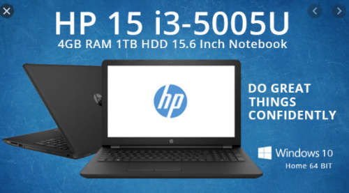 OFFICE SPEC*HP 250 G6*i3-5005U*4GB RAM*1000GB HDD*15.6` HD**DVD