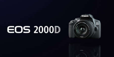 AS NEW-CANON EOS 2000D-247MEGA PIXEL-DIGIC4-FULL HD VIDEO-18-55MM LENS