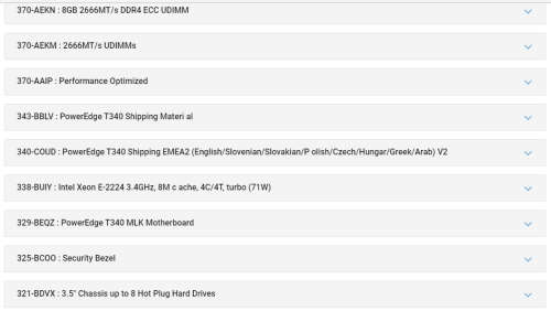 100% BRAND NEW*DELL POWEREDGE T340*INTEL XEON E-2224*8GB*1TB HDD*495W*R25K RETAIL*